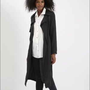 Topshop black trench coat